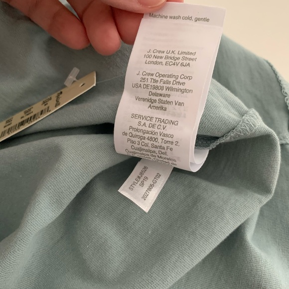 M MADEWELL tee NWT crew neck seafoam blue grey T - Picture 6 of 7